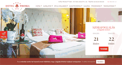 Desktop Screenshot of hotelpiroska.hu